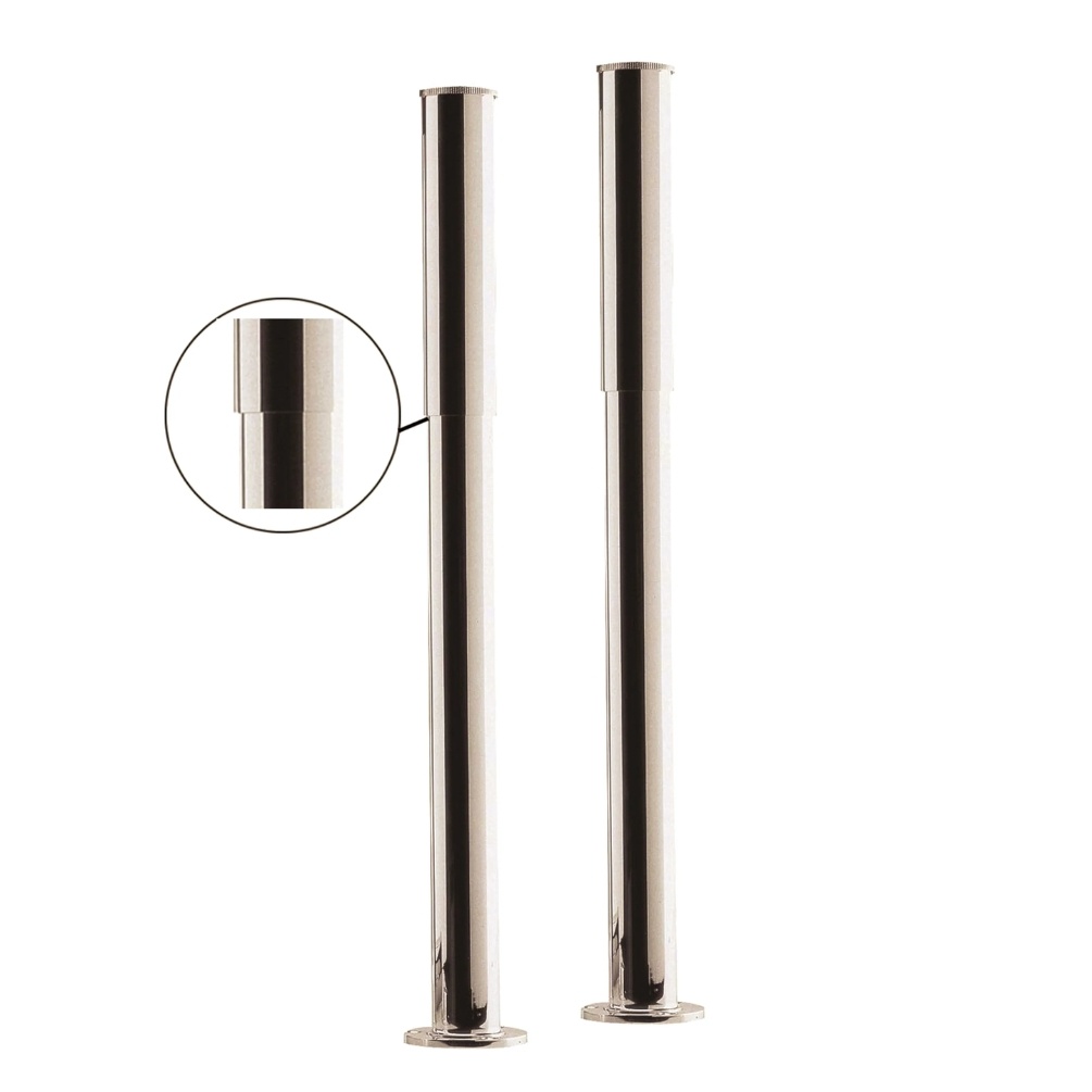 BC Designs Victrion Nickel Bath Legs & Adjustable Shrouds Cut Out